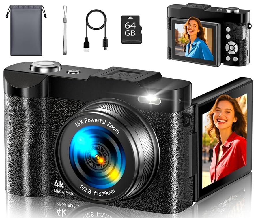 デジタルカメラ 4K Digital Camera 48MP Vlog Camera Amazon.com : 4K Digital Camera, 48MP Vlogging Camera for